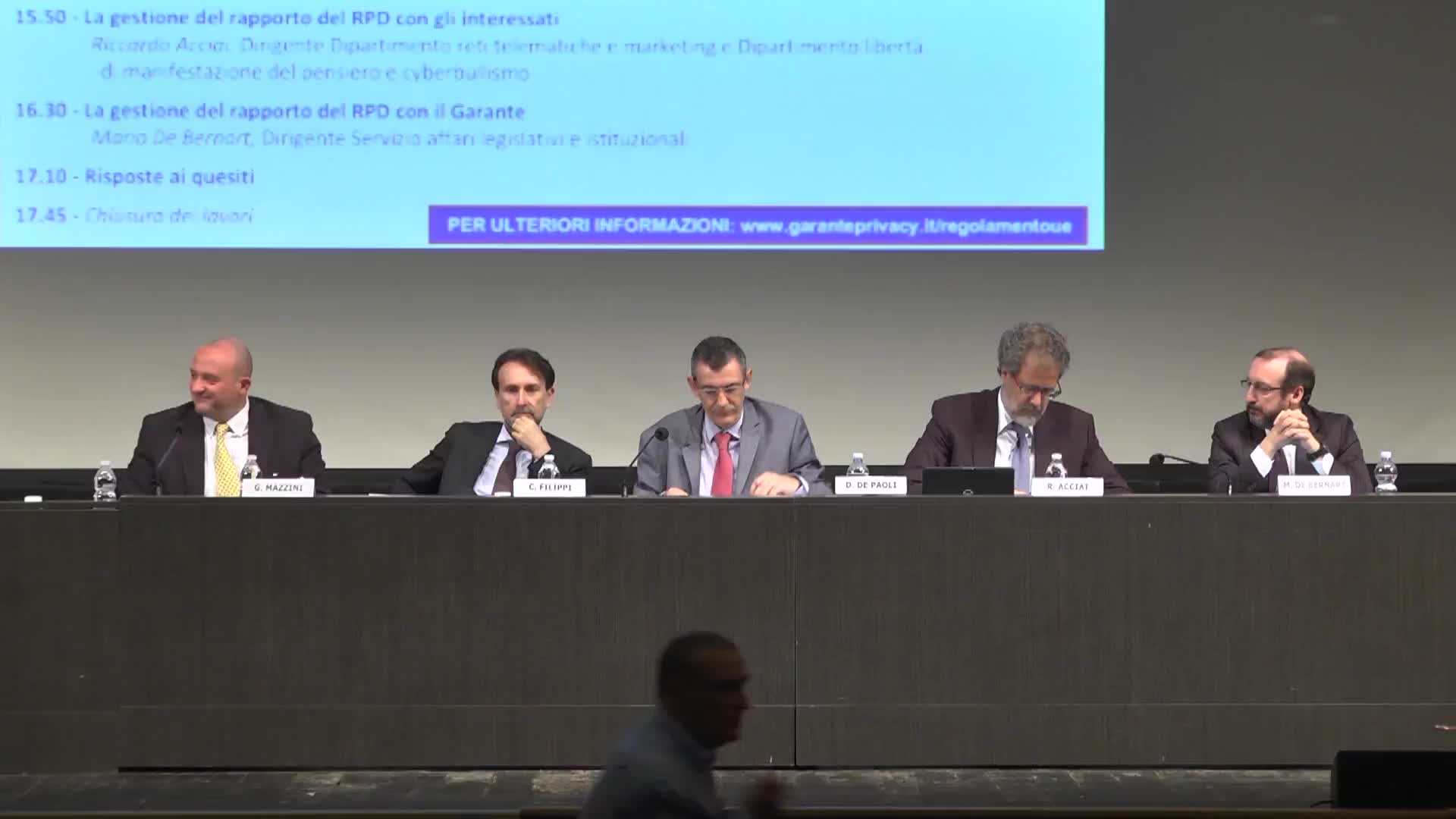 Il Garante incontra i responsabili della protezione dati - Interventi di Gianluca Mazzini e Claudio Filippi - immagine